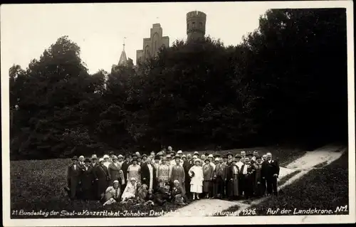 Foto Ak 1926, Görlitz in der Lausitz, 21. Bundestag d. Saal- u. Konzertlokal-Inhaber, Gruppenbild
