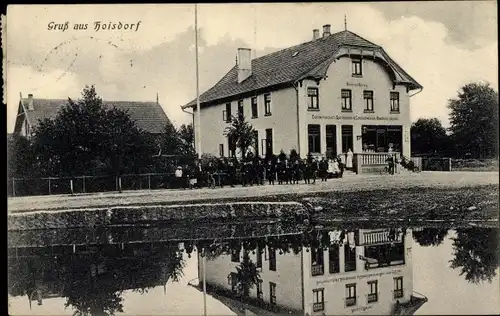 Ak Hoisdorf in Schleswig Holstein, Gastwirtschaft, Wasserpartie