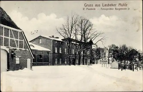 Ak Lasbek in Schleswig Holstein, Lasbeker Mühle, Pensionshaus
