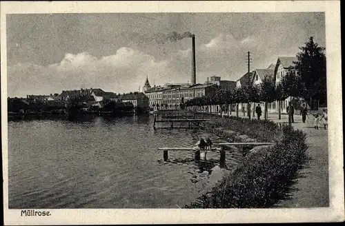 Ak Müllrose in Brandenburg, Wasserpartie