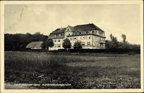 Ak Friedrichsbrunn Thale im Harz, Kindererholungsheim