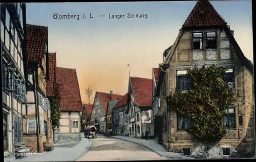 Ak Blomberg in Lippe, Langer Steinweg