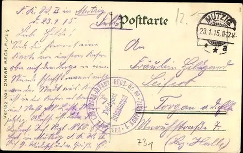 Litho Mutzig Elsass Bas Rhin, Feste Kaiser Wilhelm, Kaserne, Stadttor