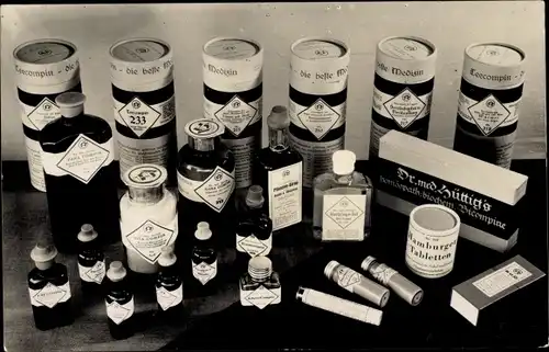 Foto Ak Reklame, Dr. med. Hüttig's Bicompine, Medizin, Tabletten