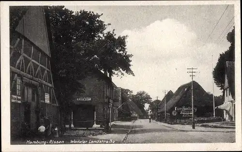 Ak Hamburg Altona Rissen, Wedeler Landstraße, Gasthaus Zum Heidberg