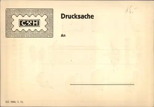 Ak Rendsburg in Schleswig Holstein, Holler'sche Carlshütte, Besuchsanzeige J. Teege