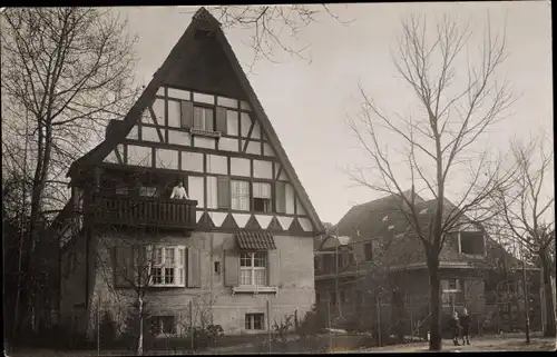 Foto Ak Potsdam, Wohnhaus, Villa, Fachwerkfassade