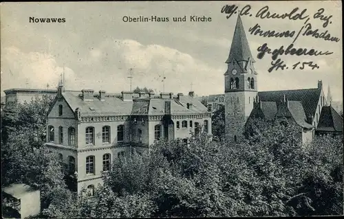 Ak Nowawes Babelsberg Potsdam, Oberlinhaus, Kirche