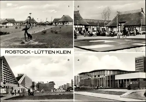 Ak Lütten Klein Rostock, Fischerdorf, Kulturpark, Freetkaten, Mehrzweckhalle, Restaurant Szczecin