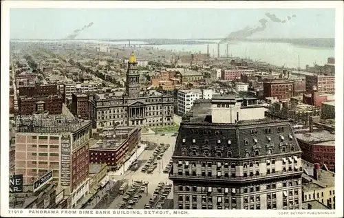 Ak Detroit Michigan USA, Panorama