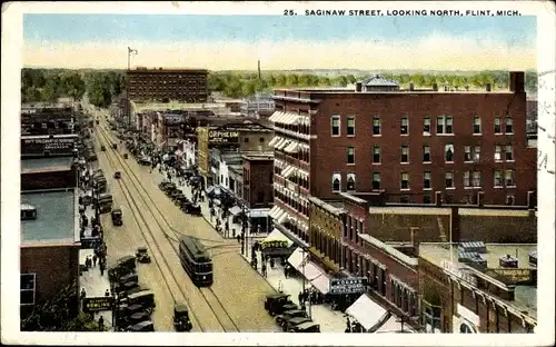 Ak Flint Michigan USA, Saginaw Street
