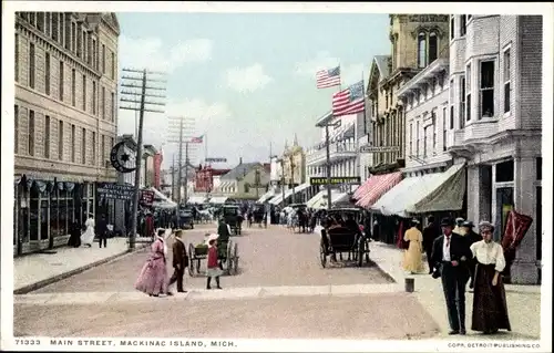 AK Mackinac Island Michigan USA, Main Street