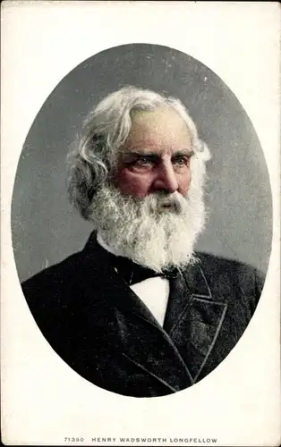 Ak Schriftsteller Henry Wadsworth Longfellow, Portrait