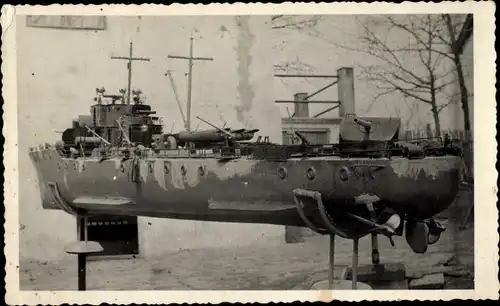 Foto Modell von einem Schiff