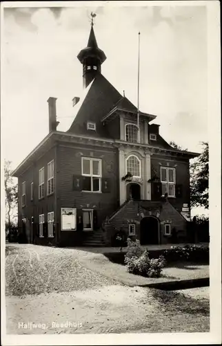 Ak Halfweg Haarlemmermeer Nordholland, Rathaus