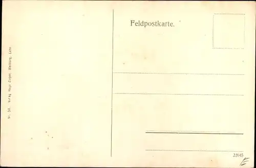 Ak Langemark Poelkapelle Westflandern, Zerstört durch englische, französische Geschützfeuer, I. WK