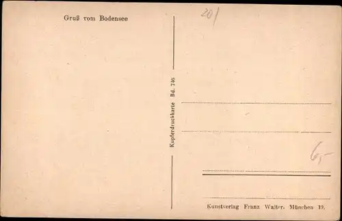 Ak Bodensee, Salondampfer, Binnenschifffahrt