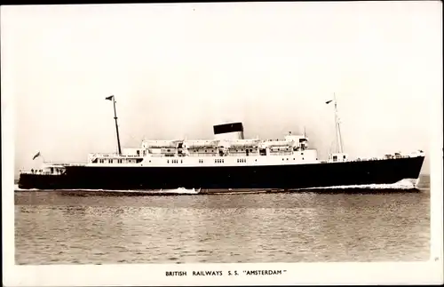 Ak British Railways, Fährschiff SS Amsterdam