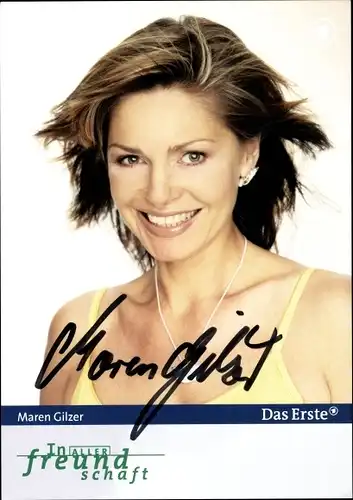 Ak Schauspielerin Maren Gilzer, Portrait, Autogramm