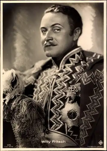 Ak Schauspieler Willy Fritsch, Portrait, Uniform