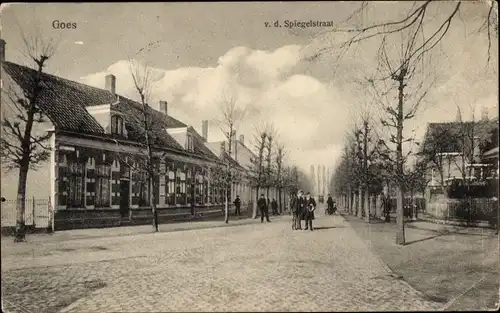 Ak Goes Zeeland Niederlande, van de Spiegelstraat