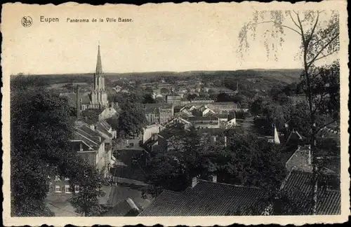 Ak Eupen Wallonien Lüttich, Panorama de la Ville Basse