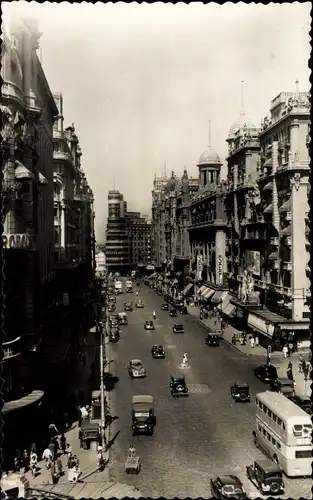 Ak Madrid Spanien, Avenue de Jose Antonio, Doppelstockbus