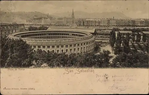 Ak Donostia San Sebastian Baskenland, Stierkampfarena