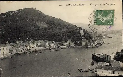 Ak Donostia San Sebastian Baskenland, Vista general de San Juan