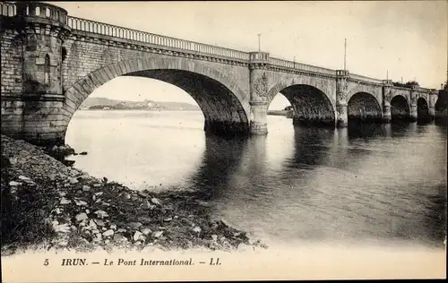 Ak Irún Baskenland Spanien, Le Pont International