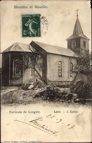 Ak Laix Meurthe-et-Moselle, Kirche