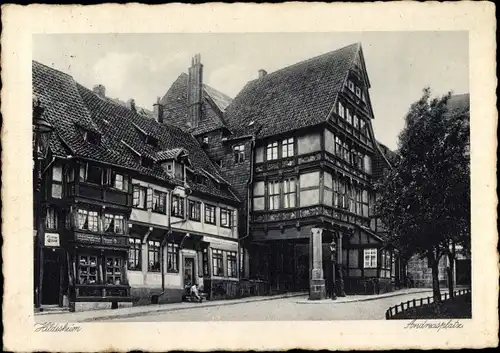 Ak Hildesheim in Niedersachsen, Andreasplatz