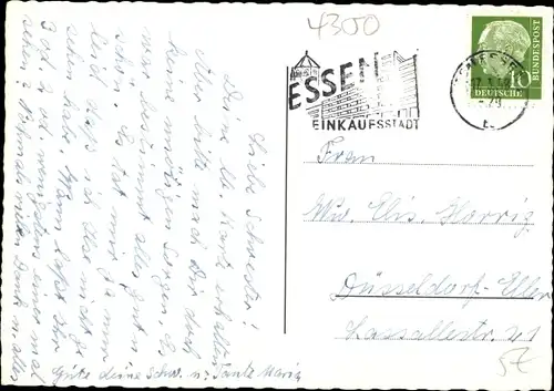 Ak Essen im Ruhrgebiet, Zeche, Saalbau, Marktkirche, Opernhaus, Denkmal