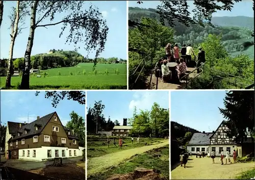 Ak Augustusburg im Erzgebirge, Sternmühlental, Schloss, Kunnerstein, Gasthof Goldener Hahn