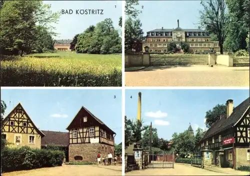 Ak Bad Köstritz in Thüringen, Sanatorium, Schlosspark, HOG Frosch, VEB Schwarzbier Brauerei