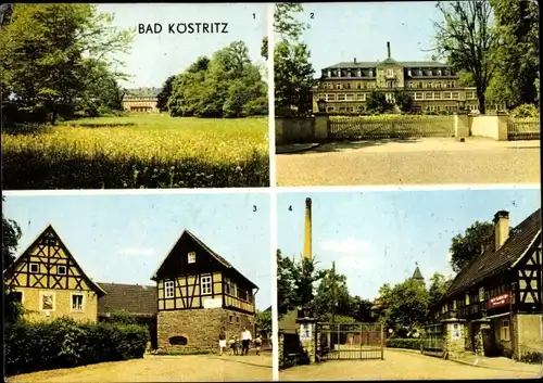 Ak Bad Köstritz in Thüringen, Sanatorium, Schlosspark, HOG Frosch, VEB Schwarzbier Brauerei