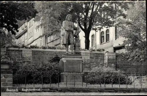 Ak Lutherstadt Eisenach in Thüringen, Bachdenkmal