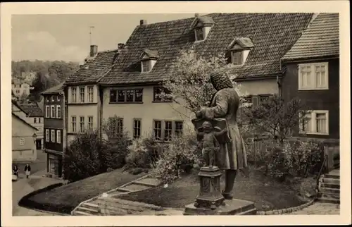 Ak Lutherstadt Eisenach in Thüringen, Bachhaus, Bachdenkmal