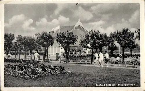 Ak Ostseebad Ahlbeck Heringsdorf auf Usedom, Musikpavillon