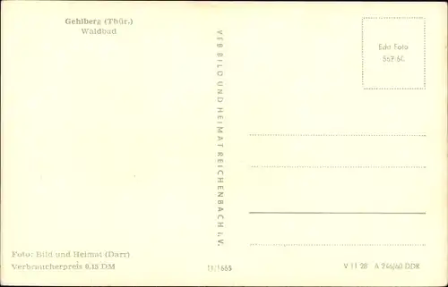 Ak Gehlberg Suhl in Thüringen, Waldbad