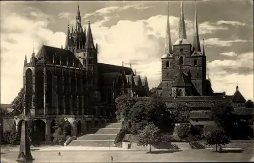 Ak Erfurt in Thüringen, Dom, Severikirche
