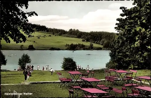 Ak Heisterberg Driedorf im Westerwald, Heisterberger Weiher, Gasthof Wolf