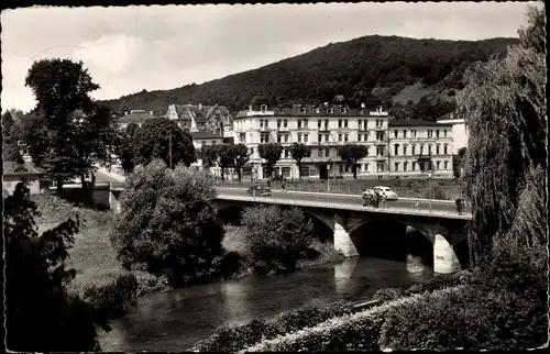 Ak Bad Kissingen Unterfranken Bayern, Ludwigbrücke, Staffelsberg