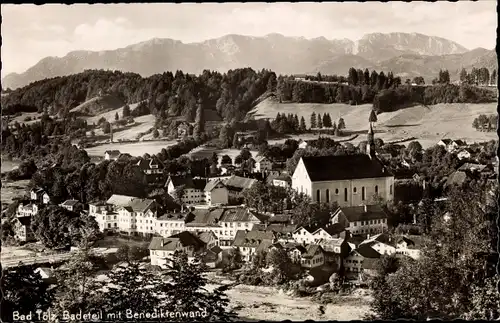 Ak Bad Tölz in Oberbayern, Badeteil, Benediktenwand