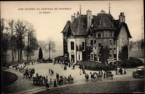 Ak Chambly Oise, Chateau, eine Jagd