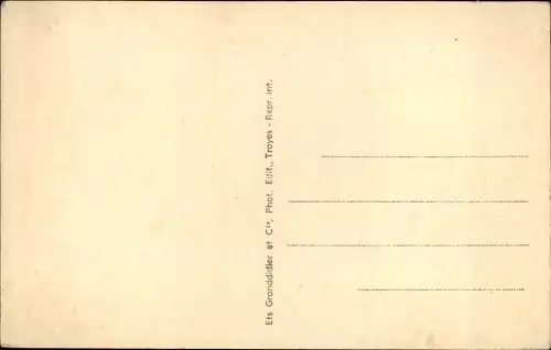 Ak Essoyes Aube, L'Ource, stromabwärts der Brücke