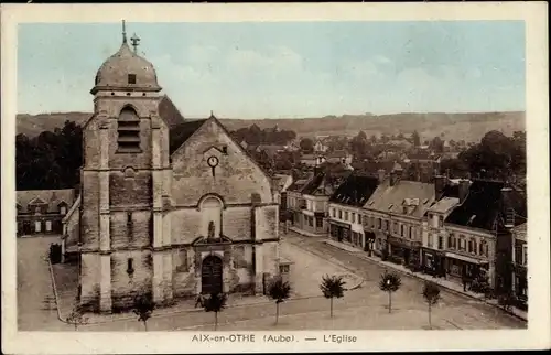 Ak Aix en Othe Aube, Kirche