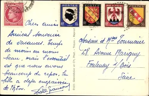 Ak Aix en Othe Aube, Kirche