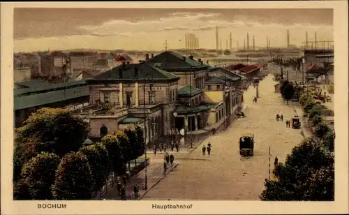 Ak Bochum im Ruhrgebiet, Hauptbahnhof