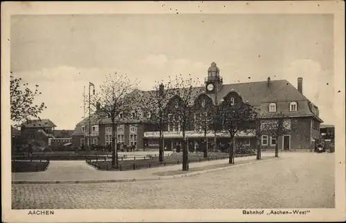 Ak Aachen, Bahnhof Aachen-West